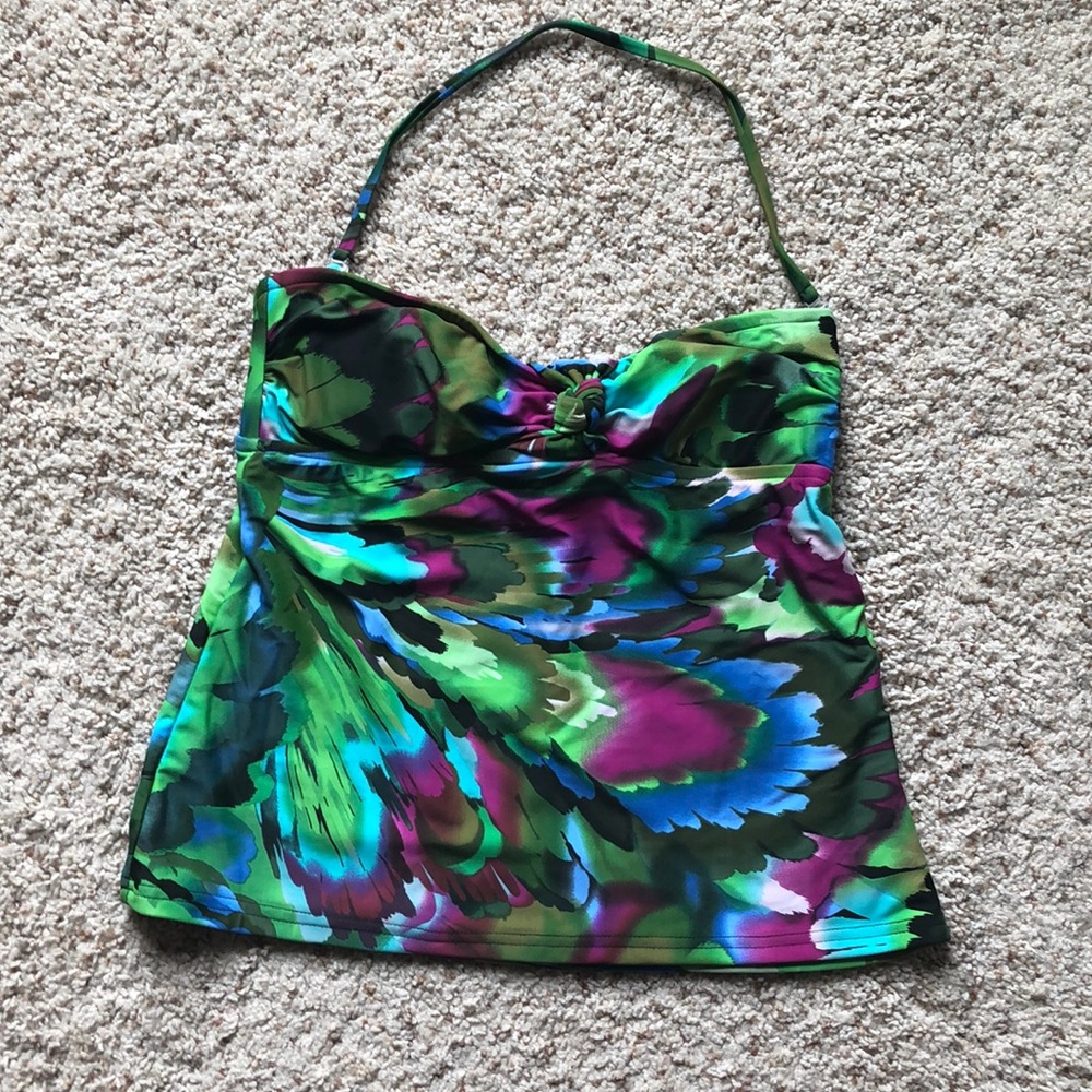Tube top style swim top